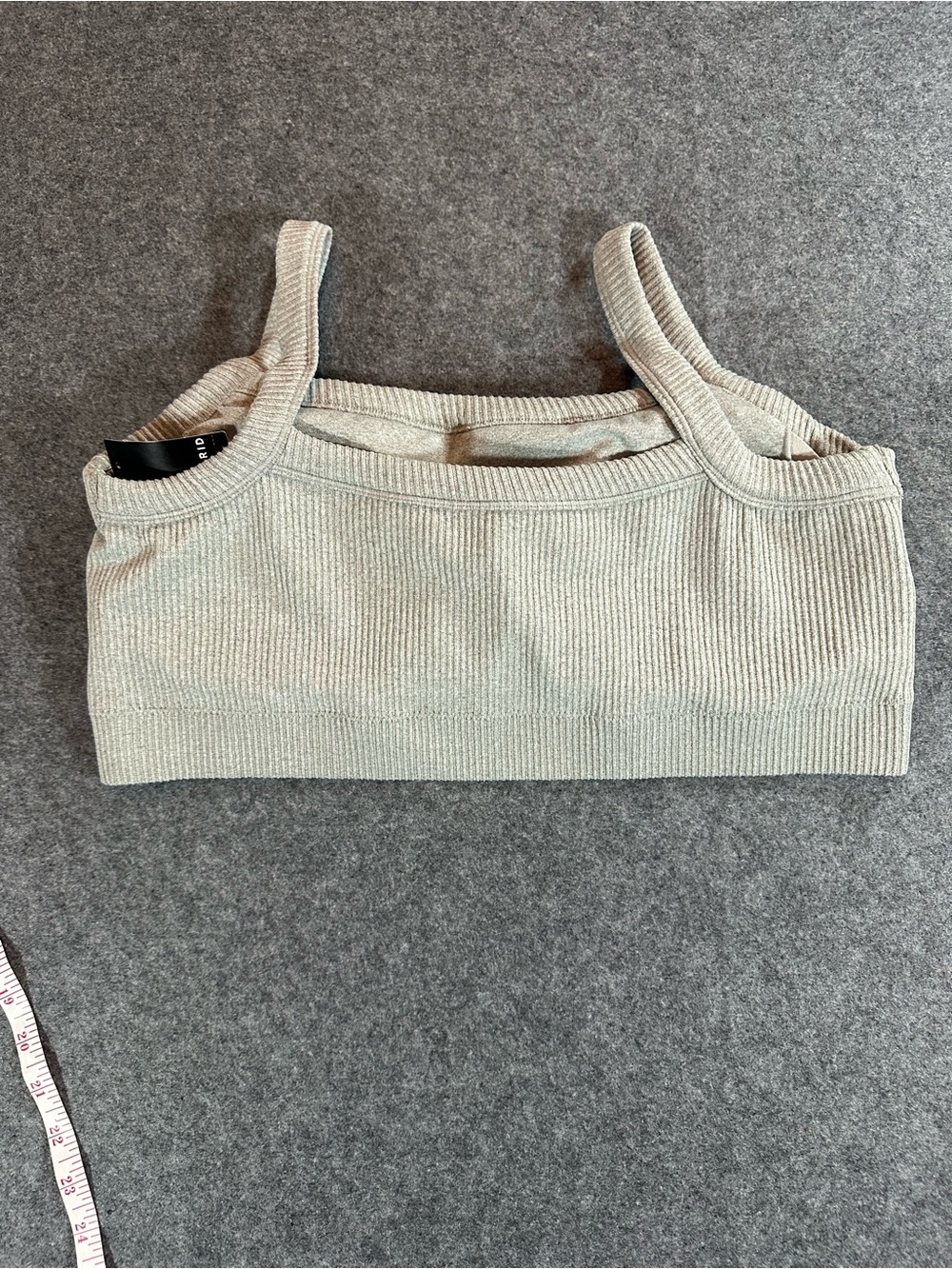 torrid Ribbed Square-Neck Bra Top - Picture 6 of 6